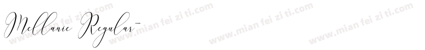 Mellanie Regular字体转换